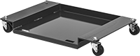 Image of Product. Style C. Front orientation. Dollies. Solid-Platform Steel Dollies, Solid Smooth-Platform—Flush, Lipped.