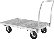Image of Product. Style C. Front orientation. Style C. Wood Platform Trucks.