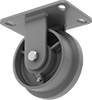High-Capacity Flanged-Wheel Track Casters with Metal Wheels 