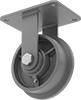 Extra-High-Capacity Flanged-Wheel Track Casters with Metal Wheels