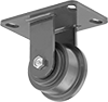 High-Capacity Flanged-Wheel Track Casters with Metal Wheels