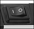 Image of Specification. Rocker Switch. Front orientation. ZoomedIn view. Contains Border. Rocker Switch. Dry-Location Strip Machine Lights.