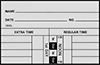 Image of Product. Front orientation. Contains Border. Time Cards. Side-Load Employee Time Cards, 1900L Time Card.