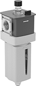 Image of Product. Clear Bowl. Front orientation. Clear Bowl. Parker Modular Compressed Air Lubricators, Female Outlet.