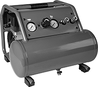 Image of Product. Front orientation. Air Compressors. Portable Low-Noise Oil-Free Electric Air Compressors.