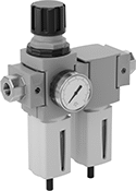 Image of Product. Front orientation. Compressed Air Filter/Regulators. Parker Modular Compressed Air Filter/Regulators for Oil and Particle Removal.