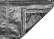 Image of Product. Front orientation. Tarps. Reflective Waterproof Tarps.