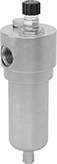 Image of Product. 316 Stainless Steel. Front orientation. Compressed Air Lubricators. Corrosion-Resistant Compressed Air Lubricators, Female Outlet, Opaque Bowl, 316 Stainless Steel Housing.