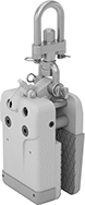 Image of Product. Manual Lock. Front orientation. Plate Clamps. Nonmarring Vertical-Lift Plate Clamps, Manual Lock, Automatic Close with Lock.
