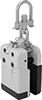 Nonmarring Vertical-Lift Plate-Lifting Clamps