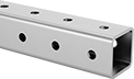 Image of Product. Front orientation. Telescoping Rail. Aluminum Bolt-Together Framing and Fittings .