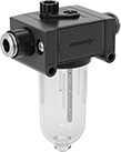 Image of Product. Front orientation. Compressed Air Lubricators. Compressed Air Lubricators with Push-to-Connect Fittings.