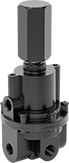 Image of Product. Front orientation. Compressed Air Regulators. Tamper-Resistant Precision Compressed Air Regulators.