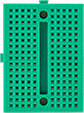 Image of Product. Green ABS. Front orientation. Green. No-Solder Ready-to-Use Circuit Boards, ABS.