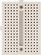 Image of Product. White&nbsp;ABS. Front orientation. White. No-Solder Ready-to-Use Circuit Boards, ABS.