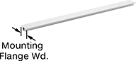 Image of Product. Front orientation. Contains Annotated. Conveyor Brush Holders. Holders for Tight-Seal Conveyor Brushes, Style A.