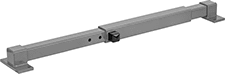 Image of Product. Bottom orientation. Door Locking Bars. Unlocks with Key.