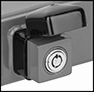 Image of Product. Keyhole Cover. Bottom orientation. ZoomedIn view. Contains Border. Plastic Keyhole Cover.