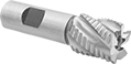 Image of Product. Front orientation. End Mills. Roughing High-Speed Steel Square End Mills, 5 Flutes.