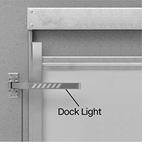 Image of ProductInUse. Front orientation. Contains Annotated. Dock Lights. Store-Flat Dock Lights.
