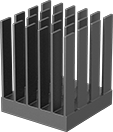 Image of Product. Front orientation. Electrical Component Heat Sinks. Adhesive-Mount Electrical Component Heat Sinks.