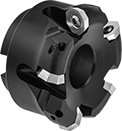 Image of Product. Holder Shown with Octagon Inserts. Front orientation. Face Mills. Replaceable Carbide-Insert Face Milling Cutter Kits.