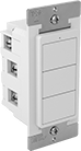 Image of Product. Front orientation. Light Switch Sensor Controllers. Wireless Networked Light Controls, Wall Switches, With Screw Terminals.
