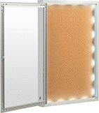 Image of Product. Front orientation. Bulletin Boards. Illuminated Enclosed Bulletin Boards, 1 Window.