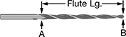 Image of Product. Front orientation. Contains Annotated. Reamer Drill Bits. Round-Shank Reamer Drill Bits for Taper-Pin Holes.