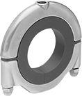 Image of Product. Front orientation. Pipe Hangers. Sanitary Clamp Pipe Hangers.