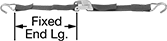 Image of Product. Front orientation. Contains Annotated. Quick-Tighten Tie Down Straps.