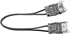 Image of Specification. Front orientation. Tape-to-Tape Extender Tape Light Connection. Tape Lights, Connectors.
