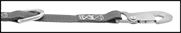 Image of Specification. Combination Latch Hook and D-Ring Fitting. Front orientation. Contains Border. Latching Hook. High-Tension E-Track Straps.