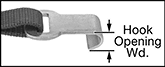 Image of Attribute. Front orientation. Contains Annotated, Border. Ratchet Straps. Corrosion-Resistant Ratchet Straps, Flat Hook.