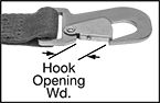 Image of Attribute. Front orientation. Contains Annotated, Border. Ratchet Straps. Ratchet Straps, Latching Hook.