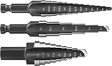 Image of Product. Front orientation. Drill Bits. Step Drill High-Speed Steel Bit Sets.