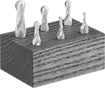 Image of Product. Front orientation. End Mills. High-Speed Steel Ball End Mill Sets.