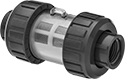 Image of Product. Front orientation. Strainers. Clear-View Inline Strainers.