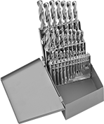 Image of Product. Front orientation. Drill Bits. Cobalt Steel Drill Bit Sets, Jobbers' Length.