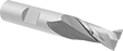 Image of Product. Front orientation. End Mills. High-Speed Steel Square End Mills for Keyways in Rotary Shafts.