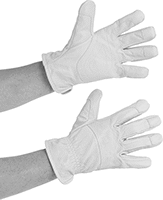 Image of ProductInUse. Front orientation. Gloves. Heat-, Cut-, and Arc-Flash-Protection Gloves.