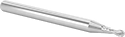 Image of Product. Front orientation. End Mills. Miniature Carbide Ball End Mills, 2 Flutes.