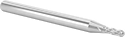 Image of Product. Front orientation. End Mills. Miniature Carbide Ball End Mills, 4 Flutes.