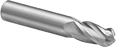 Image of Product. Front orientation. End Mills. Carbide Ball End Mills, 4 Flutes.