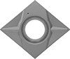 Image of Product. Front orientation. Lathe Tool Inserts. Precision Lathe Tool Inserts for Stainless Steel and Heat-Resistant Super Alloys, CCGT Insert.