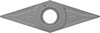 Image of Product. Front orientation. Lathe Tool Inserts. Precision Lathe Tool Inserts for Stainless Steel and Heat-Resistant Super Alloys, VCGT Insert.