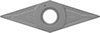 Image of Product. Front orientation. Lathe Tool Inserts. Precision Lathe Tool Inserts for Stainless Steel and Heat-Resistant Super Alloys, VPGT Insert.