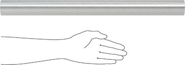 Image of Product. Side1 orientation. Contains SizingReference. High-Strength 17-4 PH Stainless Steel Rod, 2" Diameter.