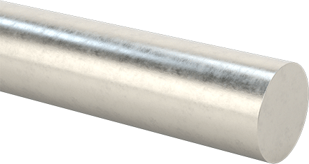 Image of Product. Front orientation. High-Strength 17-4 PH Stainless Steel Rod, 1-1/16" Diameter.