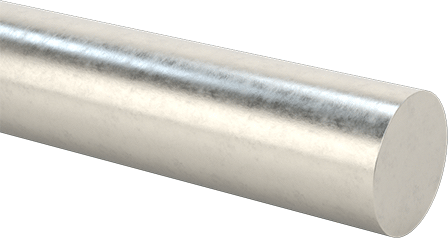 Image of Product. Front orientation. High-Strength 17-4 PH Stainless Steel Rod, 1-1/8" Diameter.